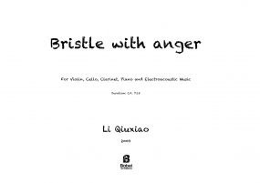 Bristle with anger